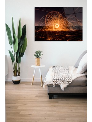 Glass Art Concept Yatay Cam Tablo