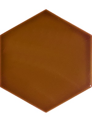 Can Seramik - 15*17 Cm. Karamel Altıgen Çini Karo (5 Li 1 Paket)