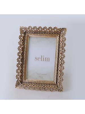 Selim 13X18 Elsira Aynalı Çerçeve Altın