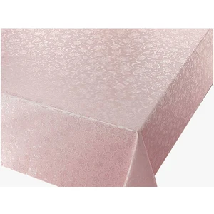CLK Home Pudra Pembe Pvc Astarlı Muşamba Plastik Silinebilir Masa Örtüsü