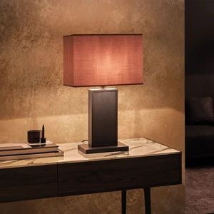 Enza Home Vega Modern Tasarım Rattan Hasır Dokulu Gövdeli Abajur