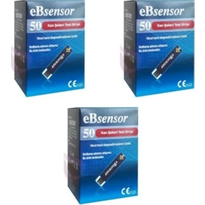 Ebsensor Ölçüm Stribi X3 Kutu 150 Ölçüm