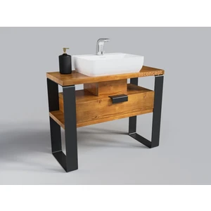 Ntconcept Masif Ahşap Lavabo Dolabı