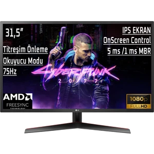 32MP60G-B 31.5" 75Hz 5ms (HDMI+Display) Freesync™ Full HD IPS LED Monitör