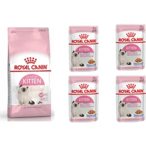 Royal Canin Kitten Yavru Kedi Maması 2 kg + 4 Adet Royal Canin Kitten Yaş Mama