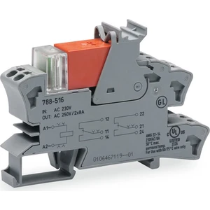 788-516 Ac 230V 2X8A Soketli Durum Göstergeli Röle Modülü