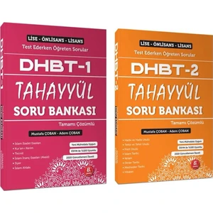 Tahayyül Yayınları 2022 Dhbt 1-2 Soru Bankası Kitabı (Tüm Mezuniyetler)