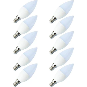 7W E14 Ince Duy LED Buji Ampul -Beyaz Işık -500 Lümen- 10 Adet