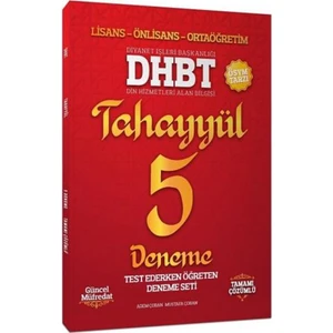 Tahayyül Yayınları 2021 Dhbt 5 Deneme Çözümlü