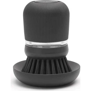 Dark Grey Sabun Hazneli Bulaşık Fırçası