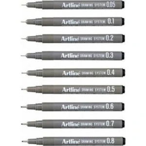 Drawing System Teknik Çizim Kalemi 9'lu Tam Set