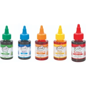 Dr. Gusto   5'li Sıvı Gıda Boyası 5 x 60 gr Sarı Kırmızı Mavi Turuncu Yeşil