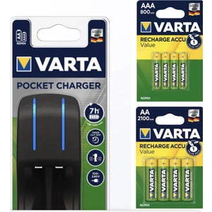 2’li Şarj Cihazı 800 Mah Aaa Ince Şarjlı Pil 2100 Mah Aa Kalem Şarjlı Pil