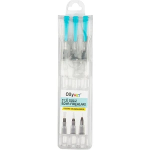 Olly Art LN-3103 Doldurulabilir Sulu Boya Fırçaları 3'lü