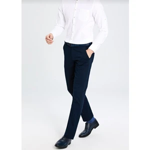 MaviMoure Erkek Klasik Kesim Keten Pantolon