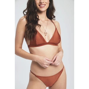 Üçgen Simli Bikini Takım Tarçın
