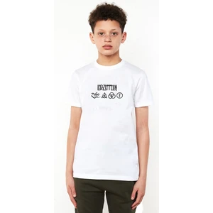 LED Zeppelin Sembol Beyaz Baskılı  Çocuk Beyaz Tshirt