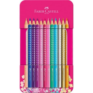 Parlak Renkler Metal Kutu Pembe 12'li