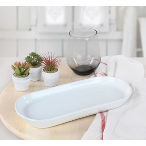 Noyan 26 cm. Kayık Tabak Beyaz