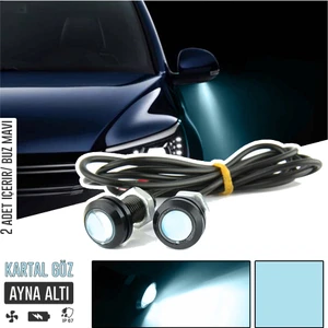 Ayna Altı Kartal Göz 2'li LED - Buz Mavi