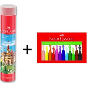 Tüp Kuruboya 12'li + Pastel Boya 12 Renk