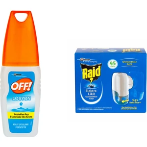 Off Aqua Pump Sprey 100 ml + Raid Elektro Likit Cihaz 1 Yedek