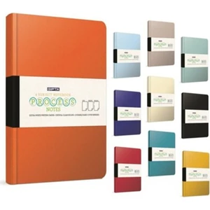 Process Iplik Dikiş Sert Kapak Defter 20 x 28 cm Yaprak Kareli