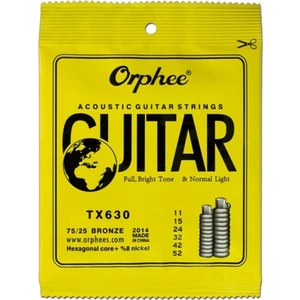 TX630 Bronze Normal Light Tension Akustik Gitar Tel Seti