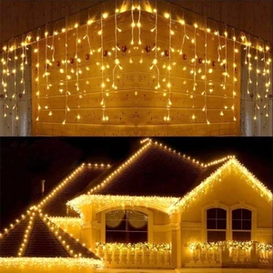 6x1 Metre Perde LED Animasyonlu 24 Saçaklı Kablolu Fişli Eklenebilir 8 Fonksiyonlu