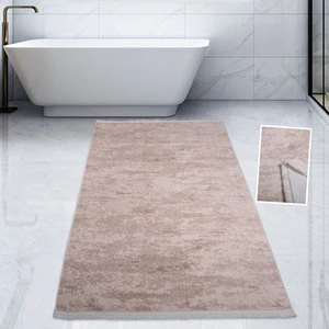 Bonny Home Nova Vizon 80X150 cm Pamuk Kaymaz Taban Peluş Banyo Paspası Büyük Püsküllü Banyo Halısı