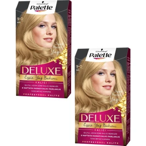 Deluxe Saç Boyası Sarı 9-0 2 Adet