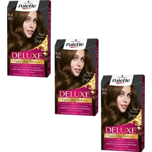 Deluxe Saç Boyası Koyu Kumral 6-0 3 Adet