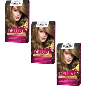 Deluxe Saç Boyası Kumral 7-0 3 Adet
