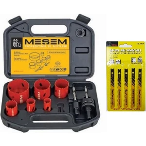 Makroyapımarket 9 Parça Bi Metal Panç Seti 19-57 mm ve 5 Li Uç