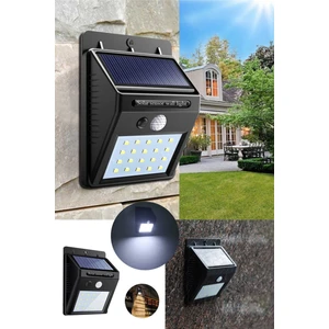 Güneş Enerjili Sokak Lambası Solar Bahçe Armatürü Aydınlatması Dış Mekan Işık 20 LED