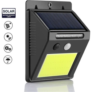 Fotoseli LED Lamba Işık Sensörlü Güneş Enerjili Solar Duvar Kapı Kamp Bahçe