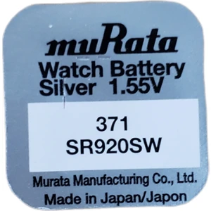 Murata SR920SW 371 Sr 920 1.55V 1 Adet Saat Pili