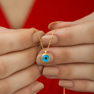 Chıc Touch Nazar Göz Boncuklu Gümüş Kolye