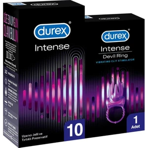 Intense Prezervatif 10'lu + Titreşimli Halka