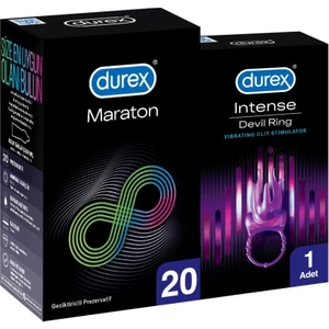 Maraton 20'li  Prezervatif + Durex Intense Devil Ring Titreşimli Halka
