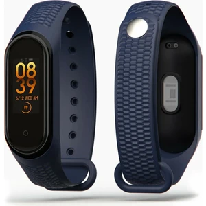 Kabartma Desenli  Mi Band 3 ve 4 Uyumlu Kordon