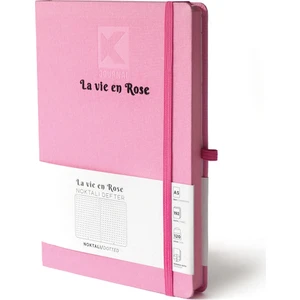 A5 K-Journal La Vie En Rose Noktalı Defter Pembe