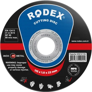 SRM10115N Metal, Inox, Paslanmaz Çelik Kesme Taşı 115 mm