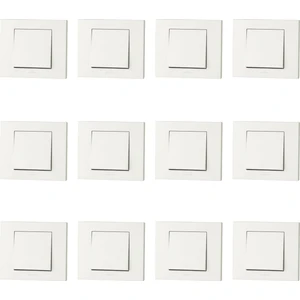 Grano Beyaz Anahtar Çerçeveli 12 ADET