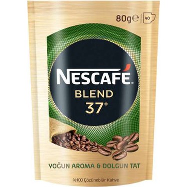 lette Svane etiket Nescafe Blend 37 Eko Paket - 80 gr Fiyatı - Taksit Seçenekleri