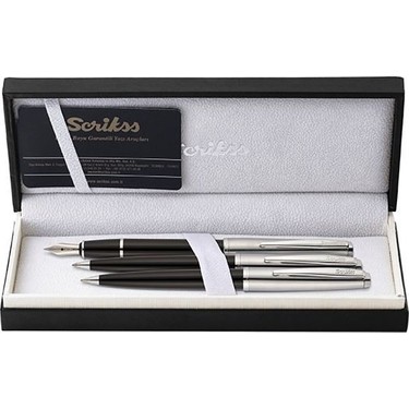 Scrikss 78 Siyah 3'lü Set Dk Tk Vers Kalem Fiyatı