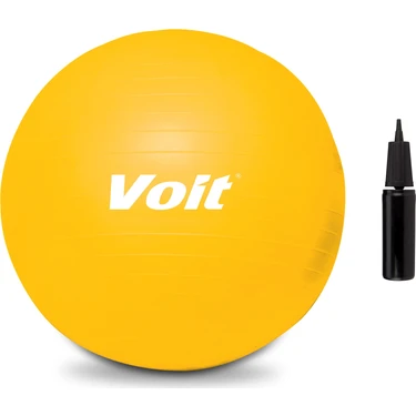 Voit Sarı Pilates Topu 65 Cm Vücut Dengeleme Egzersizleri İçin Uygun ve Taşıma