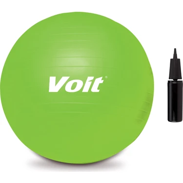 Voit 65 Cm Yeşil Pilates Topu Çok Amaçlı Kullanım İçin Dayanıklı ve Kaymaz