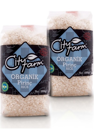 City Farm Organik Pirinç 2 x 1 kg