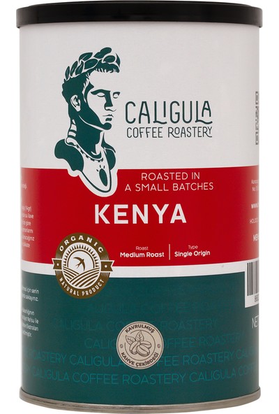 Caligula Kenya Çekirdek Kahve 250 gr Teneke Kutu